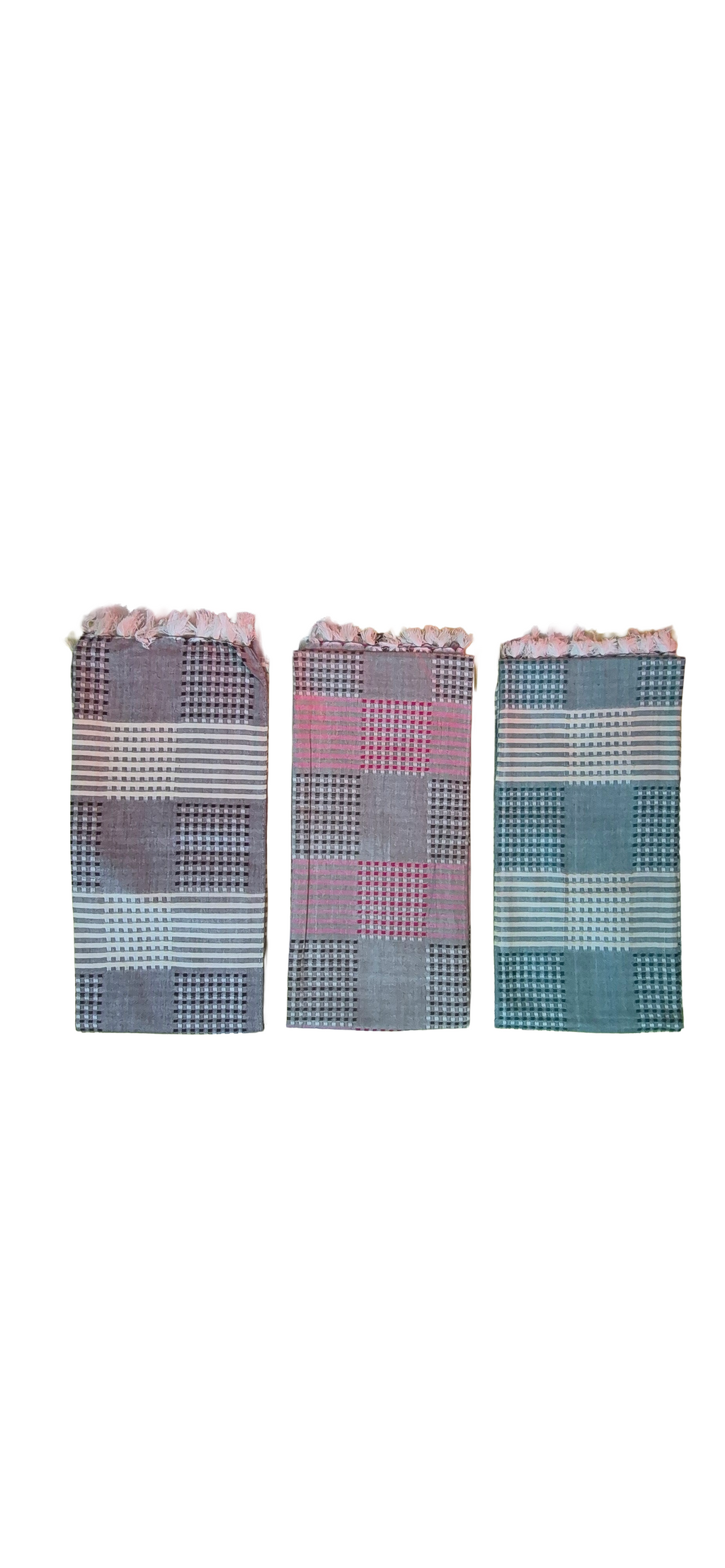 Premier Cotton Gamcha  Soft, Absorbent & Locally Woven (3 Pics Combo)