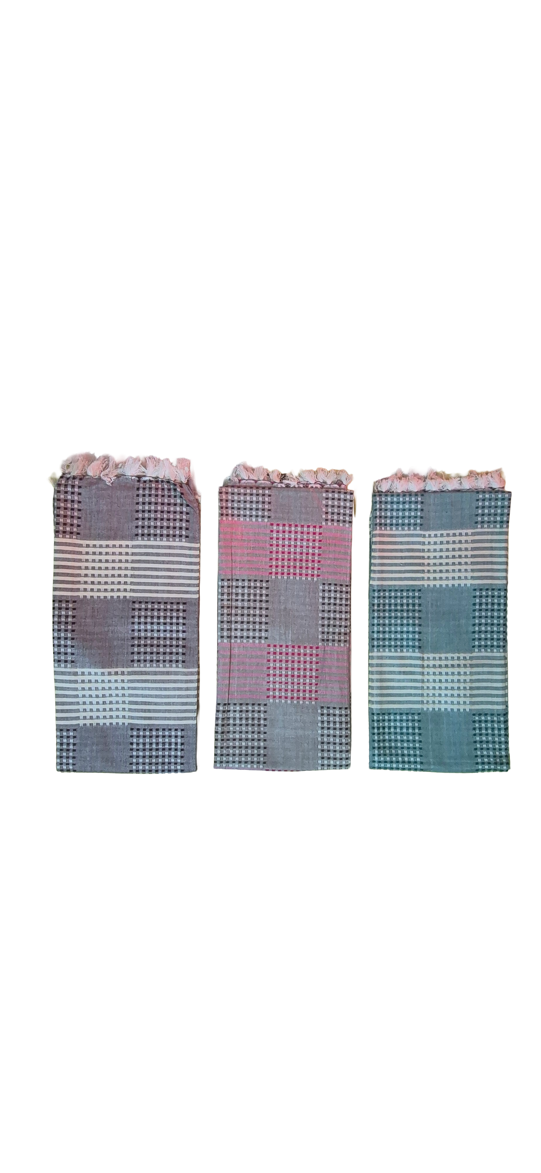 Premier Cotton Gamcha  Soft, Absorbent & Locally Woven (3 Pics Combo)